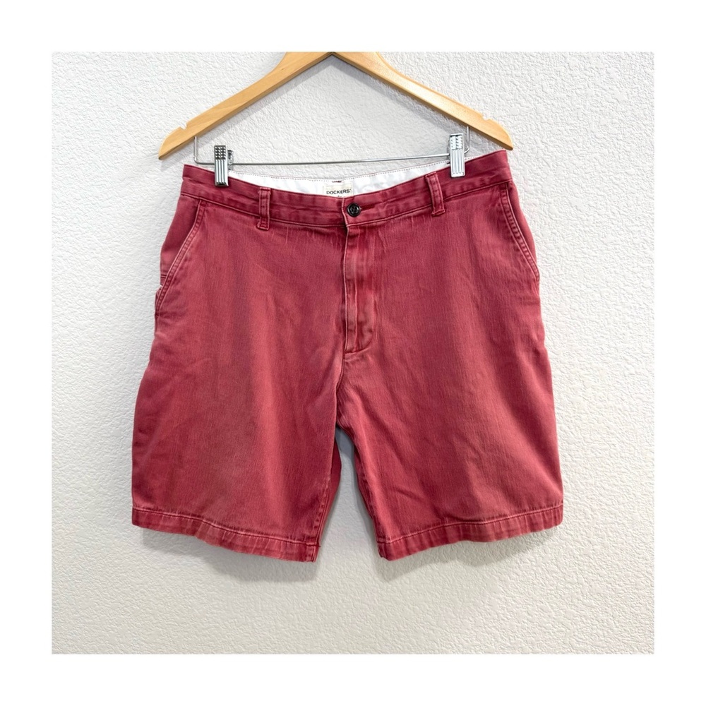 3/$20 Dockers  Men’s Brick Red Cotton Stretch Shorts